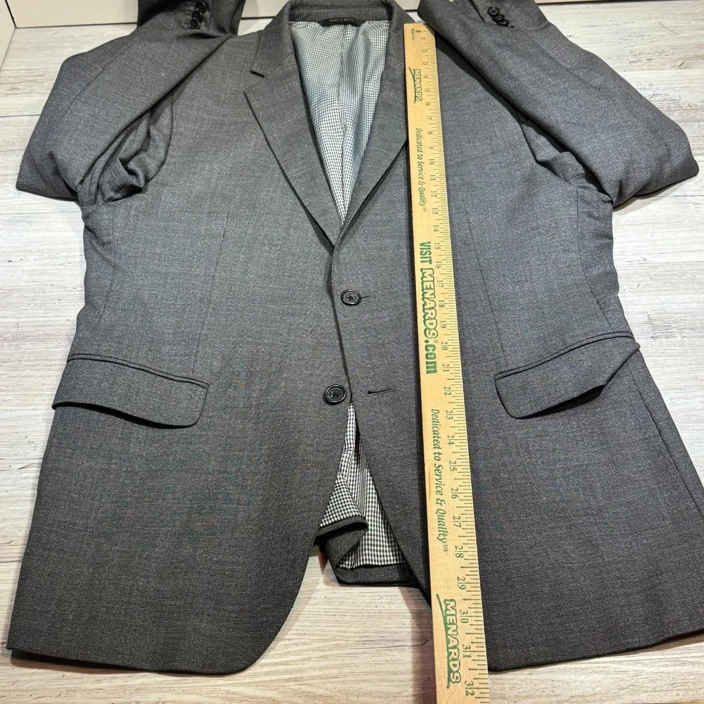 BANANA REPUBLIC‎ Blazer Sport Coat Men Sz 42R Wool Blend Modern Slim Fit Gray